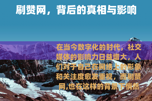刷赞网，背后的真相与影响