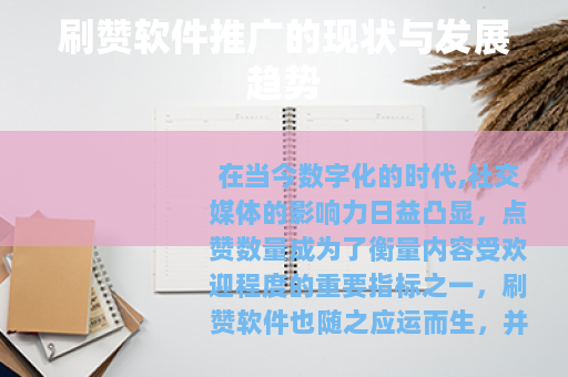 刷赞软件推广的现状与发展趋势