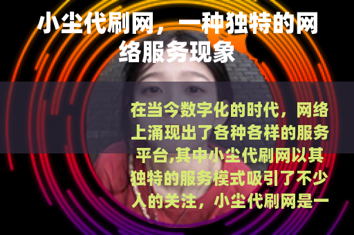 小尘代刷网，一种独特的网络服务现象