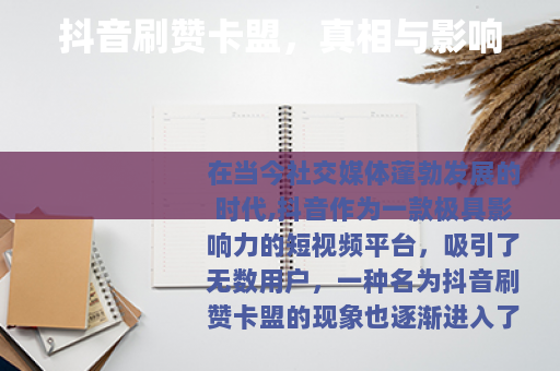 抖音刷赞卡盟，真相与影响