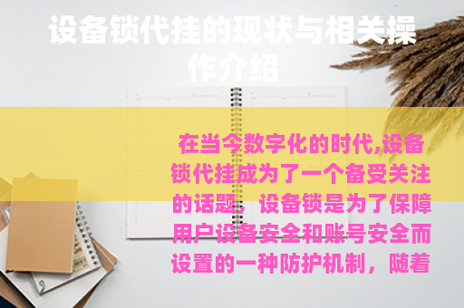 设备锁代挂的现状与相关操作介绍