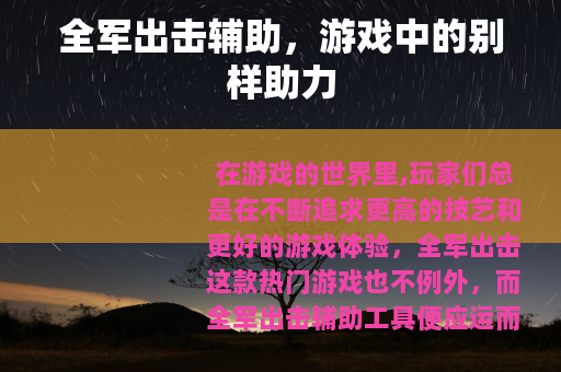 全军出击辅助，游戏中的别样助力