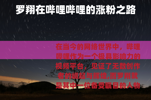 罗翔在哔哩哔哩的涨粉之路