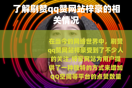 了解刷赞qq赞网站梓豪的相关情况