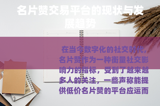 名片赞交易平台的现状与发展趋势