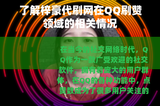 了解梓豪代刷网在QQ刷赞领域的相关情况