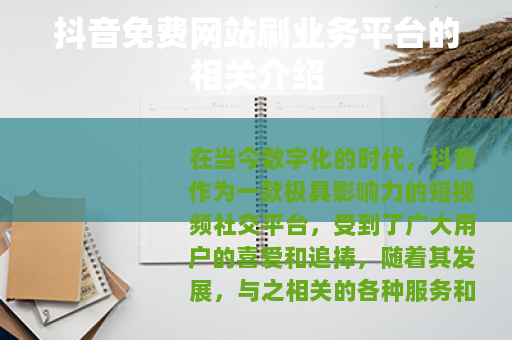 抖音免费网站刷业务平台的相关介绍