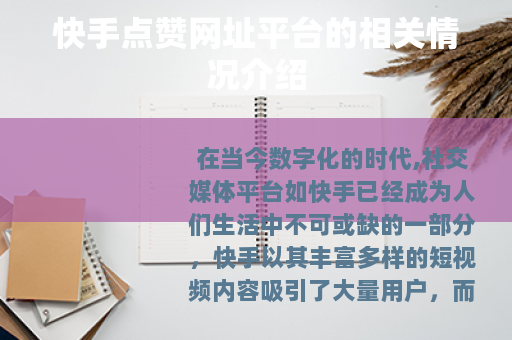 快手点赞网址平台的相关情况介绍