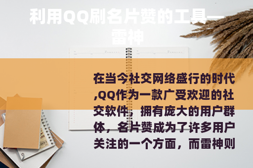 利用QQ刷名片赞的工具—雷神