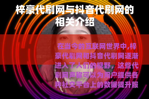 梓豪代刷网与抖音代刷网的相关介绍