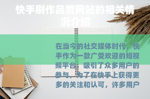 快手刷作品赞网站的相关情况介绍