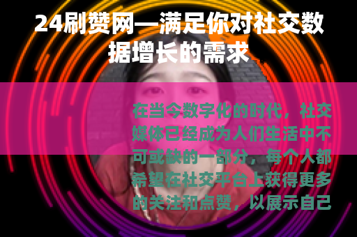 24刷赞网—满足你对社交数据增长的需求