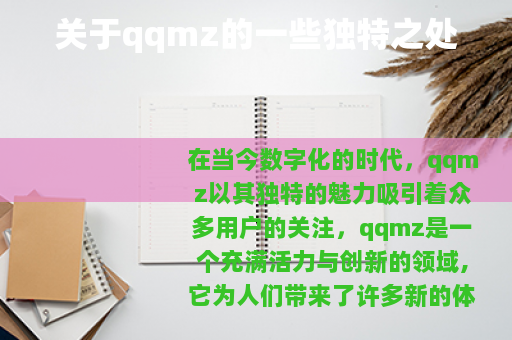 关于qqmz的一些独特之处