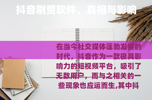 抖音刷赞软件，真相与影响