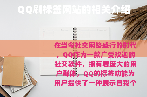 QQ刷标签网站的相关介绍