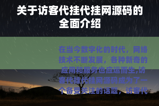 关于访客代挂代挂网源码的全面介绍