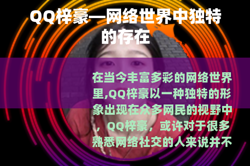 QQ梓豪—网络世界中独特的存在