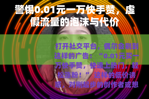 警惕0.01元一万快手赞，虚假流量的泡沫与代价