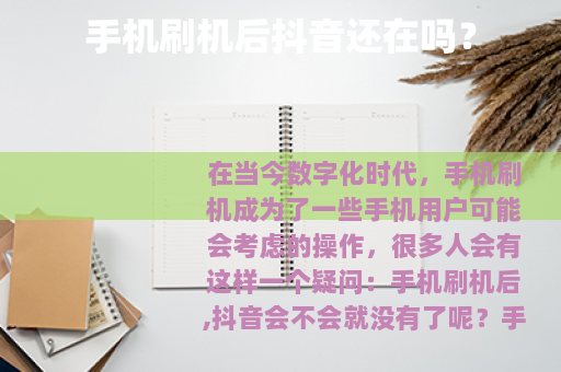 手机刷机后抖音还在吗？