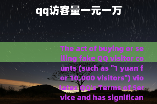 qq访客量一元一万