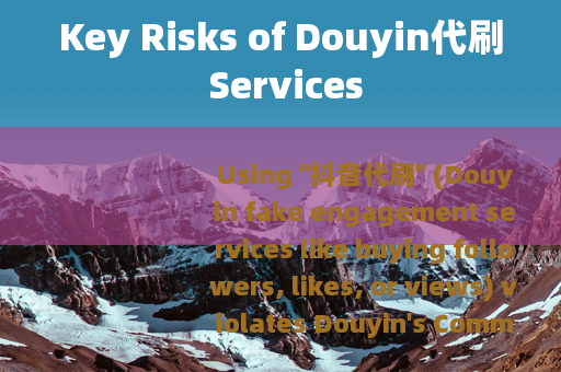 Key Risks of Douyin代刷 Services