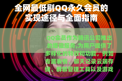 全网最低刷QQ永久会员的实现途径与全面指南
