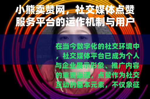 小熊卖赞网，社交媒体点赞服务平台的运作机制与用户收益分析