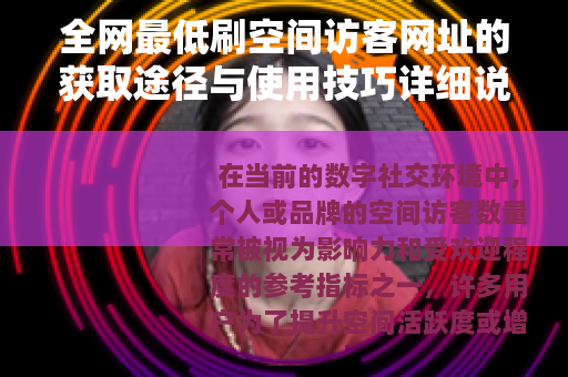 全网最低刷空间访客网址的获取途径与使用技巧详细说明
