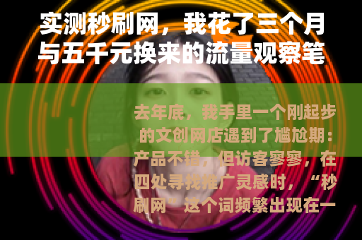实测秒刷网，我花了三个月与五千元换来的流量观察笔记