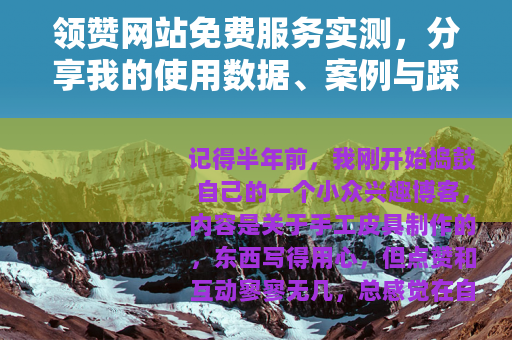 领赞网站免费服务实测，分享我的使用数据、案例与踩坑经验