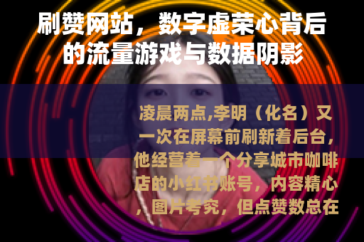 刷赞网站，数字虚荣心背后的流量游戏与数据阴影