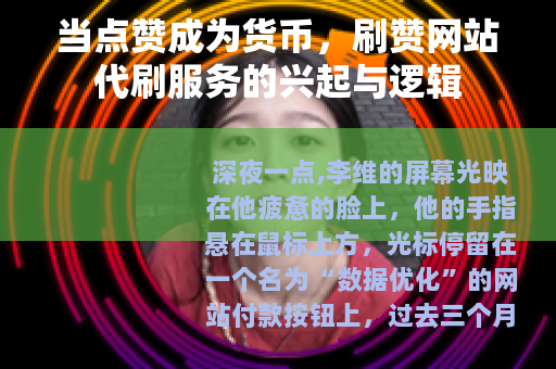 当点赞成为货币，刷赞网站代刷服务的兴起与逻辑