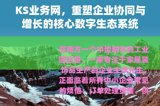 KS业务网，重塑企业协同与增长的核心数字生态系统