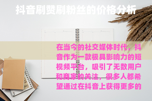 抖音刷赞刷粉丝的价格分析