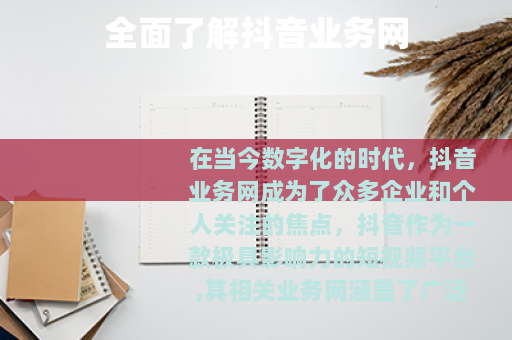 全面了解抖音业务网