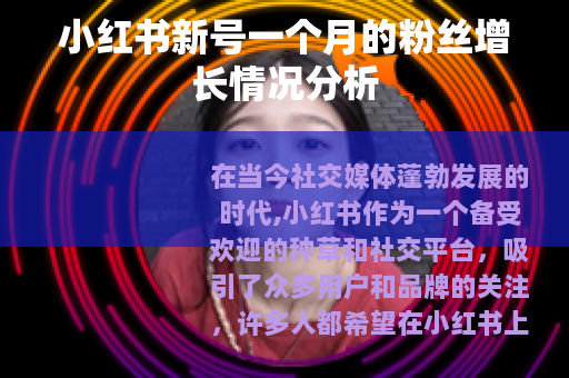 小红书新号一个月的粉丝增长情况分析