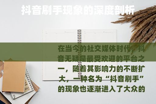 抖音刷手现象的深度剖析